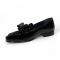 Duca Di Matiste "Maratea" Satin Black Genuine Italian Calf Patent Leather Loafers.